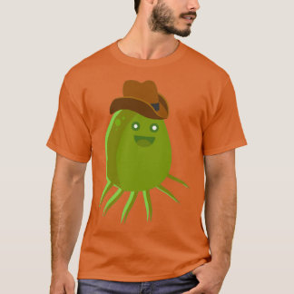 Camiseta Bacterias en un gorra bovino