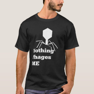 Camiseta Bacteriófilo De Microbiología Para Camisas Nada Fa