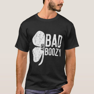 Camiseta Bad And Boozy Shirt Irish Men Women St Patricks Da