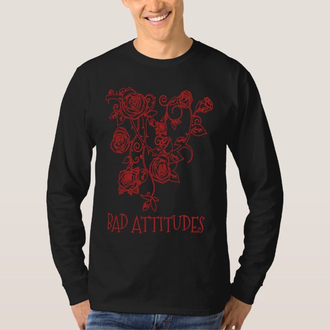 Camiseta Bad Attitudes Bad Setting Emo Gothic Grunge Punk (Anverso)