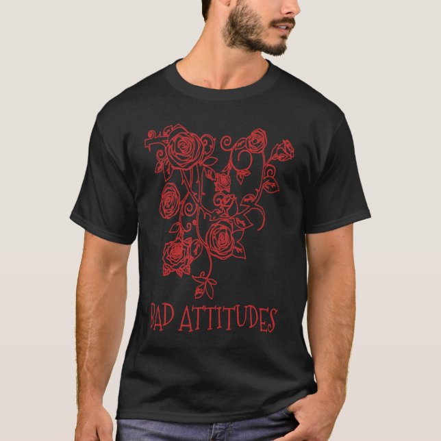 Camiseta Bad Attitudes Bad Setting Emo Gothic Grunge Punk (Anverso)