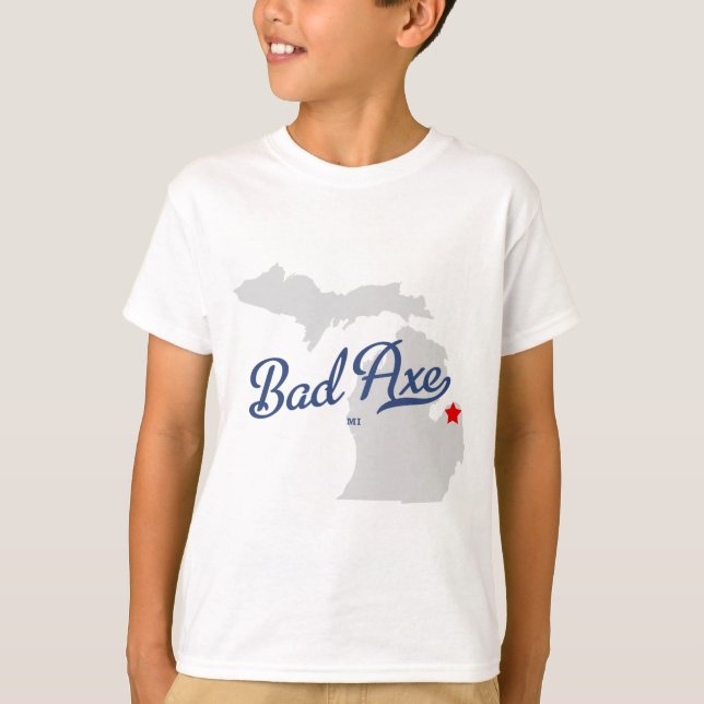 Camiseta Bad Axe Michigan MI Shirt (Anverso)