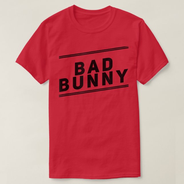 CAMISETA BAD BUNNY  (Diseño del anverso)