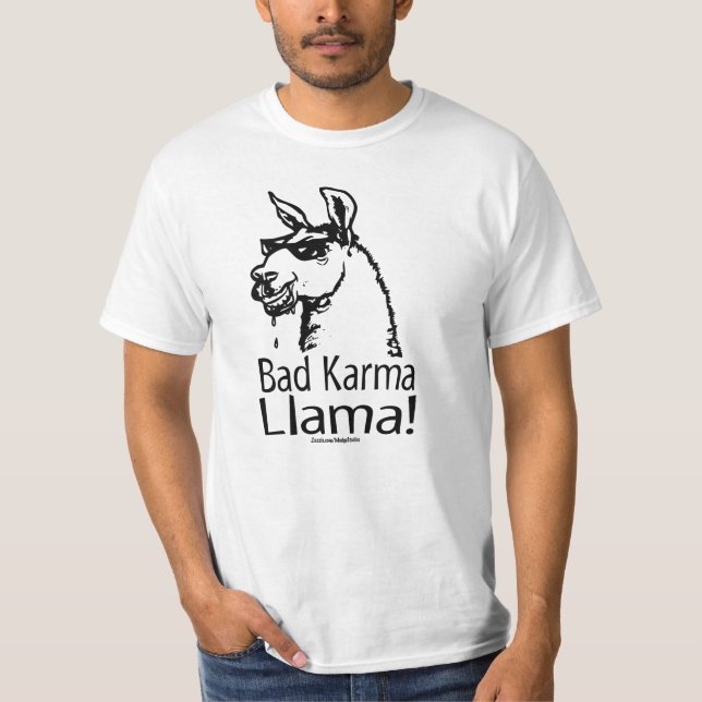 Camiseta bad_karma_llama_zazzle (Anverso)