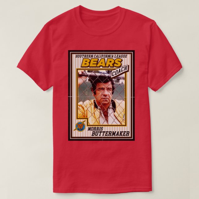 Camiseta Bad News Bears Baseball d Coach Butmaker (Diseño del anverso)
