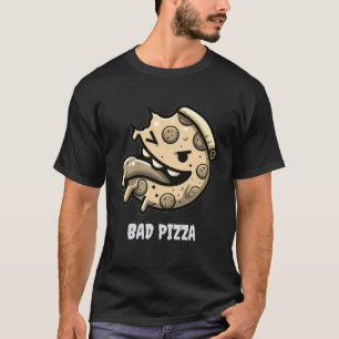 Camiseta bad pizza funny food pepperoni italian