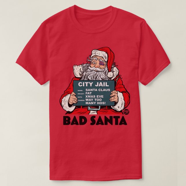 CAMISETA BAD SANTA (Diseño del anverso)