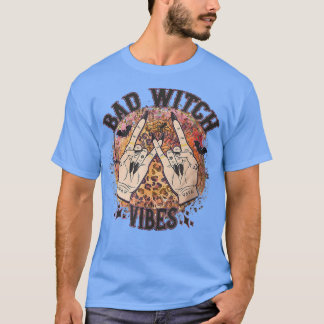 Camiseta Bad Witch Vibes Leopard funny halloween