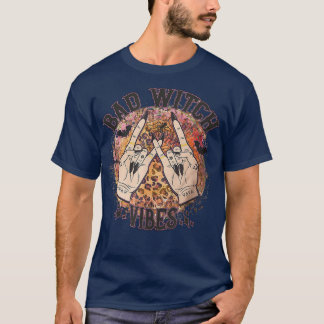 Camiseta Bad Witch Vibes Leopard funny halloween 14