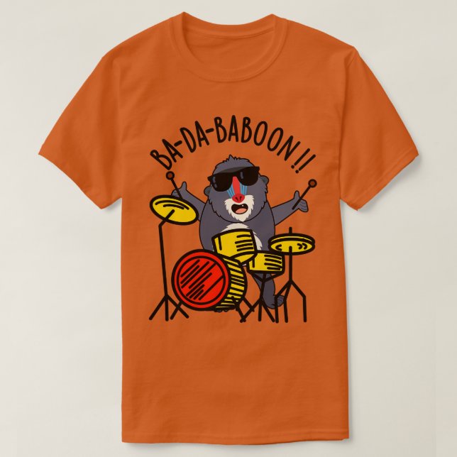 Camiseta Badababoon Funny Monkey Baboon Pun (Diseño del anverso)