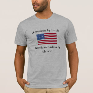 Camiseta badass americanos por la opción