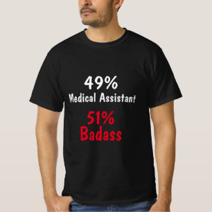 Camiseta Badass de asistente médico