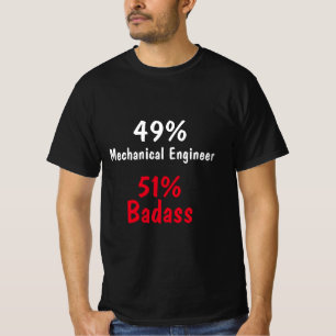 Camiseta Badass de ingeniero mecánico