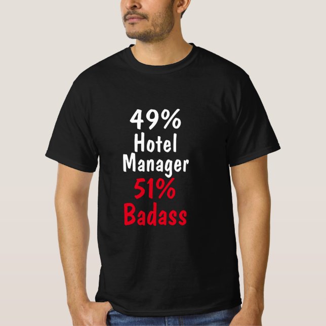 Camiseta Badass Director de Hotel (Anverso)