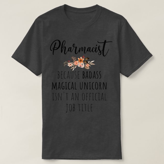 Camiseta Badass Farmacéutico 1 (Diseño del anverso)
