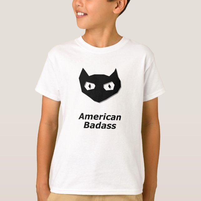 Camiseta Badass para Cat Boo American (Anverso)