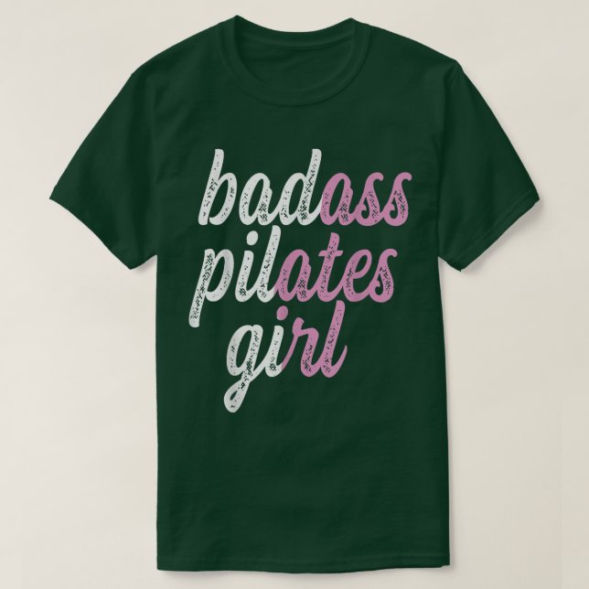 Camiseta Badass Pilates Chica Gym Bunny  (Diseño del anverso)