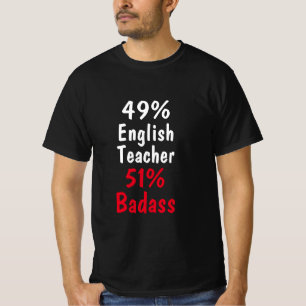 Camiseta Badass, profesor de inglés