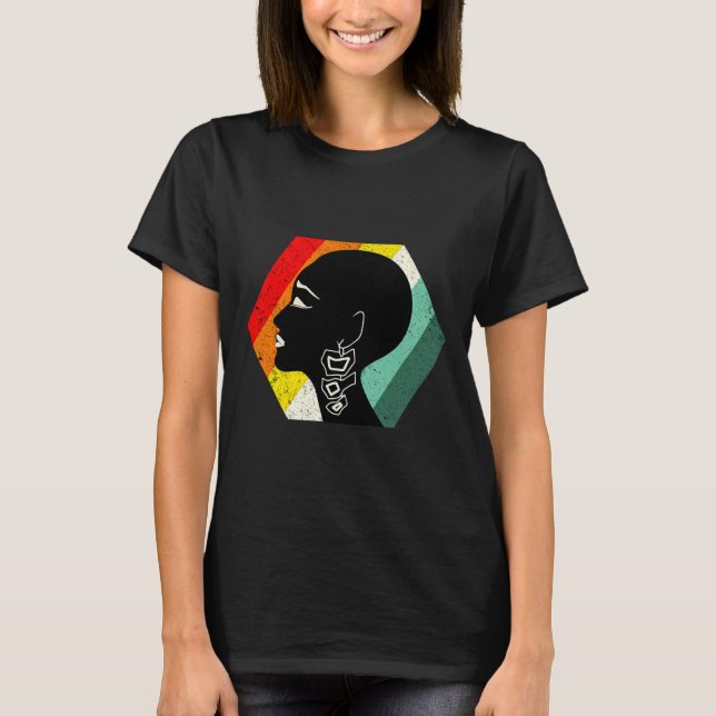 Camiseta Baddie Alopecia Conciencia Calva Negrita Bello Ret (Anverso)