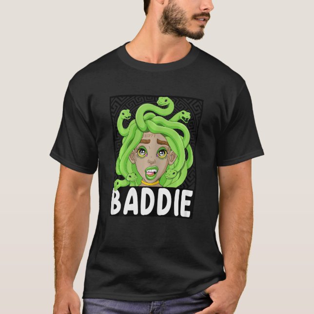 Camiseta Baddie Trendy Cute Medusa Cabeza Para Los Adolesce (Anverso)