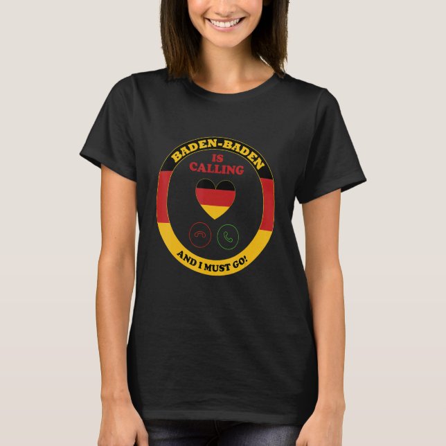 Camiseta Baden-Baden Baden-Württemberg Dialecto alemán de B (Anverso)