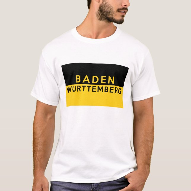 Camiseta baden el nombre de país de Alemania de la bandera (Anverso)