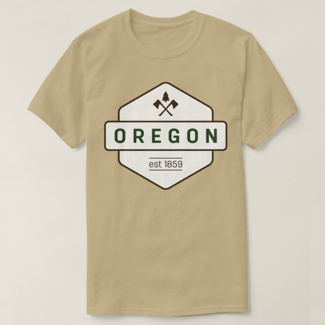 Camiseta Badge Ax de Oregon (Diseño del anverso)