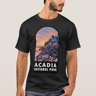 Camiseta Badge Classic T-Shirt del parque nacional Acadia