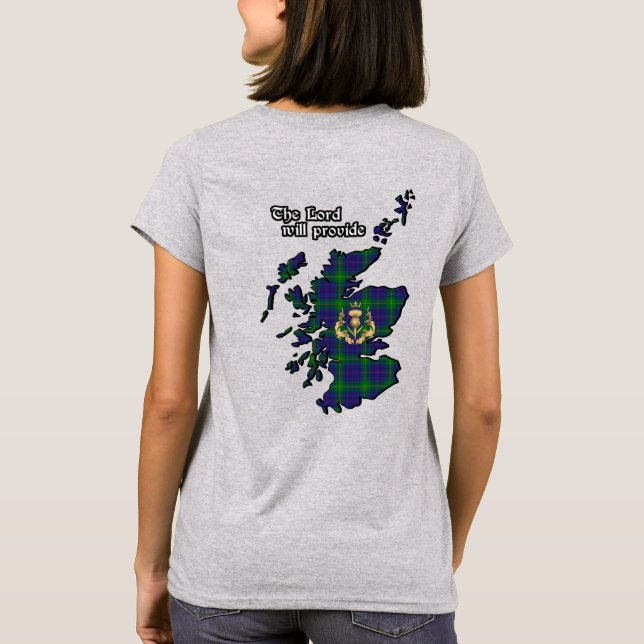 Camiseta Badge de clan Boyle y mujeres de Tartán (Reverso)