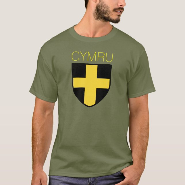 Camiseta Badge de San David (Gales/ Cymru) (Anverso)