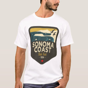 Camiseta Badge de tesoros de California - Sonoma Coast Stat