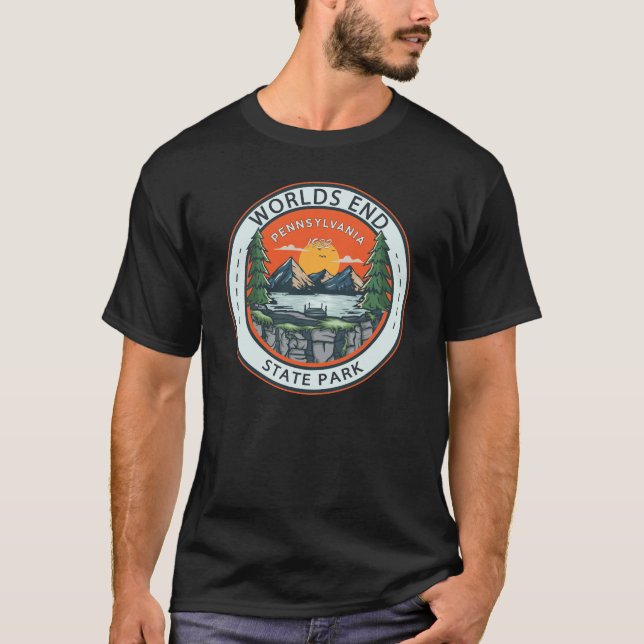 Camiseta Badge del World End State Park Pennsylvania (Anverso)