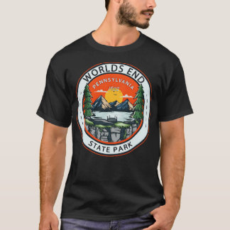 Camiseta Badge del World End State Park Pennsylvania