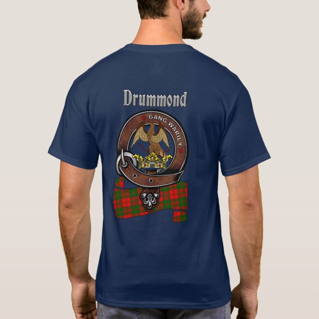 Camiseta Badge Drummond Clan y Tartán (atrás) (Reverso)
