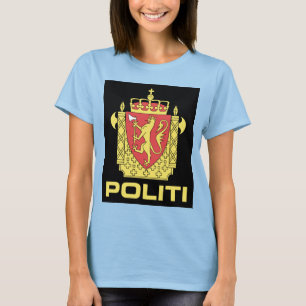 Camiseta Badge el servicio policial noruego, Noruega