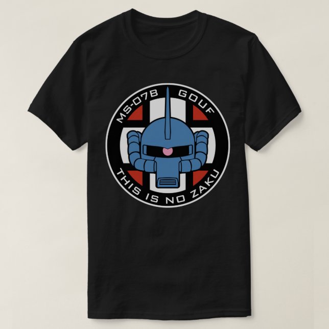 Camiseta Badge Gundam MS07B Gouf (Diseño del anverso)