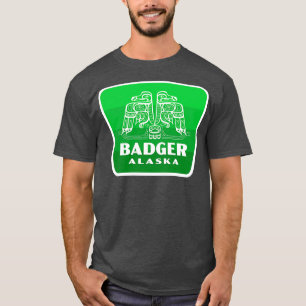 Camiseta Badger Alaska Retro Bird Badge Green