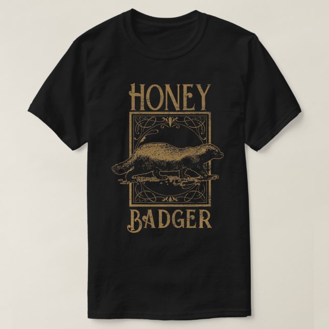 Camiseta Badger De Miel De Vintage (Diseño del anverso)