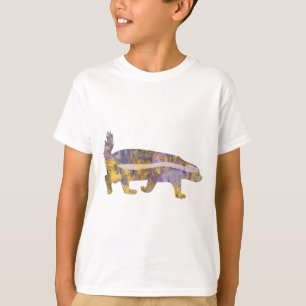 Camiseta Badger de miel - Piedra morada y amarilla
