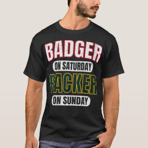 Camiseta Badger femenino en el paquete del sábado el doming