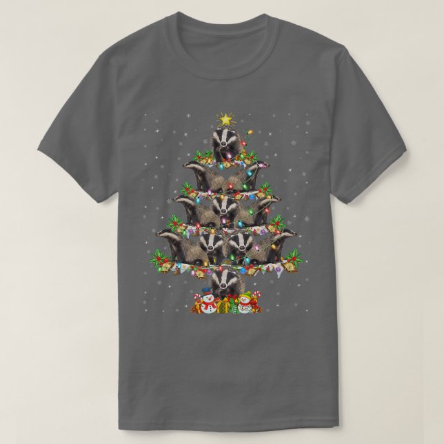 Camiseta Badger Lover Navidades de Santa Badger (Diseño del anverso)