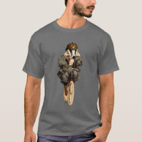 Badger on Vintage Bicycle