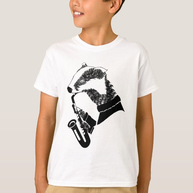 Camiseta Badger Saxofón (Anverso)