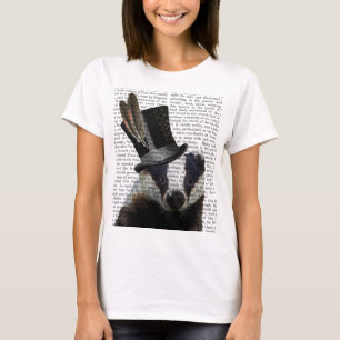 Camiseta Badger Steampunk en sombrero superior