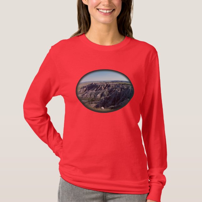 Camiseta Badlands, Dakota del Sur (Anverso)
