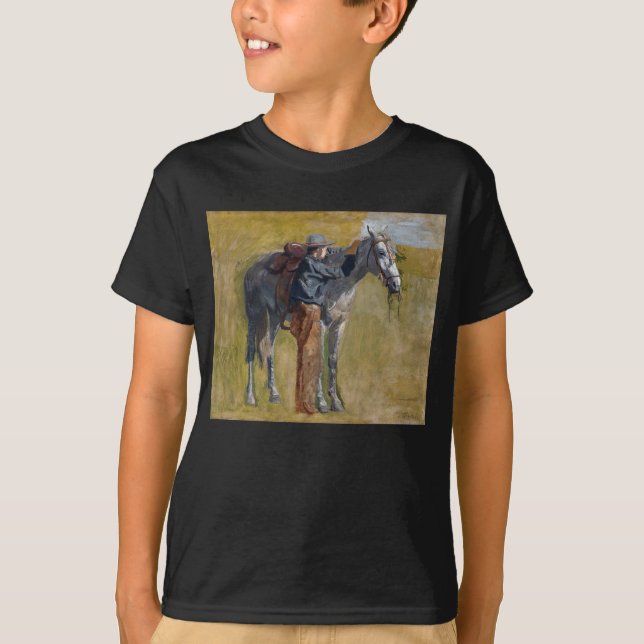 Camiseta Badlands estadounidenses: Vaquero del viejo oeste  (Anverso)