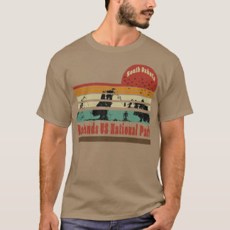 Camiseta Badlands Parque nacional de Estados Unidos Dakota