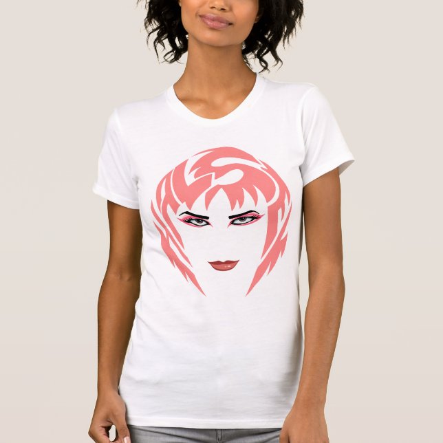 Camiseta Badlands Rosa para Mujer (Anverso)