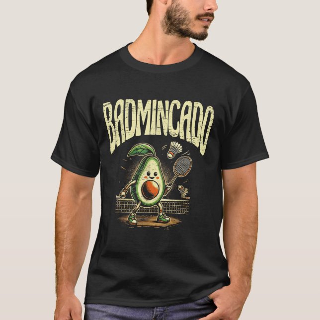 Camiseta Badmincado Badminton Player Shuttle  (Anverso)