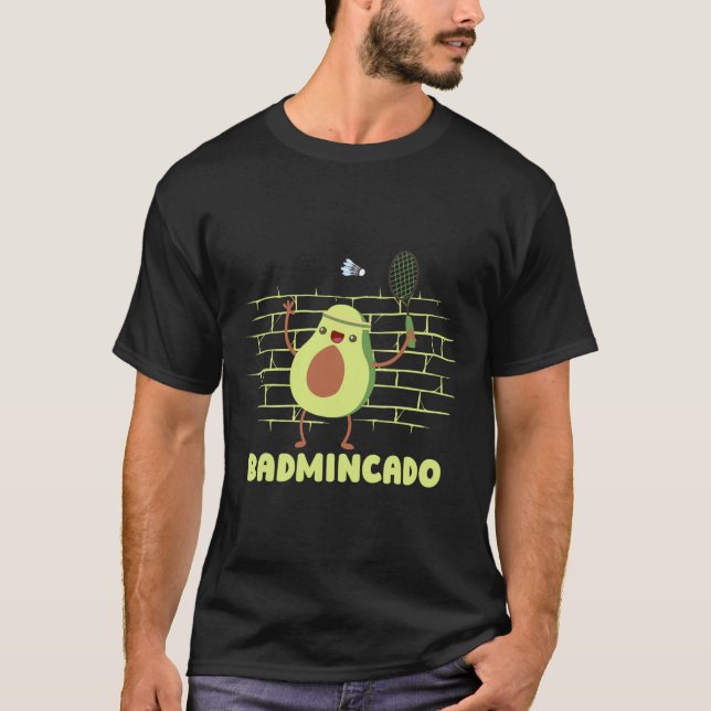 Camiseta Badmincado - Racket Funny Player Match Badmin (Anverso)